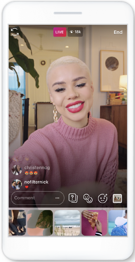 How to use Instagram Live to connect with people in the moment.