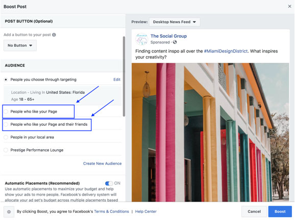 Boosting a Facebook post is a quick and easy way to get more reach, impressions and engagement.