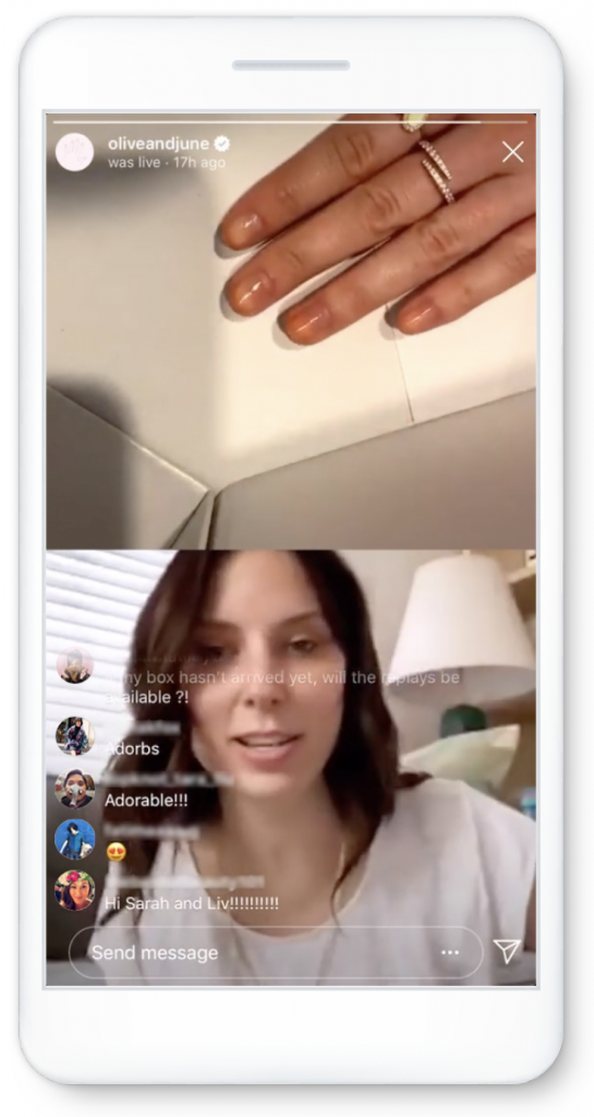 Bring your community together in the moment with Instagram Live.