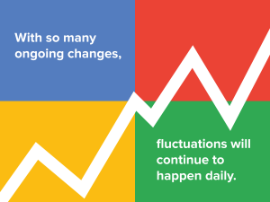 Search Engine Rankings will fluctuate