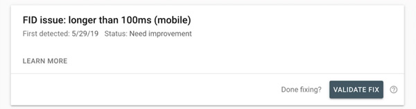 Issue Drill-Down in Search Console
