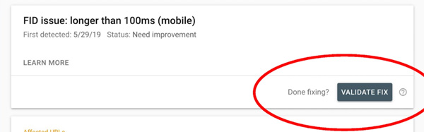 Resolving Issues in Search Console